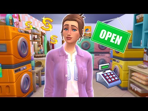 Can I run a laundromat in the sims 4? // Sims 4 business and hobbies