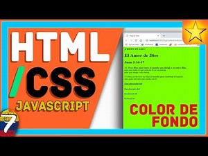 ▶ Cómo Cambiar el COLOR DE FONDO 🌈 de los elementos de una Página Web【HTML / CSS / JAVASCRIPT】