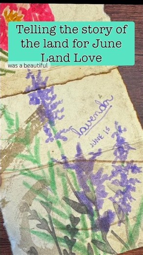 Cozy June: Let's Make a Land Love Nature Journal Page