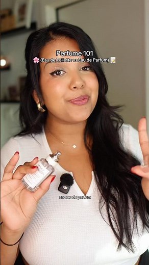 The difference between an eau de toilette vs eau de parfum 👀