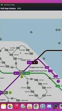 Changing the MRT map based on your comments Day 9. #mrt #smrt #singapore #map