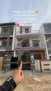 Happy lohri dosto offers ? 115 Gaj 4bhk house for sale sunny enclave sector 124 #viral #property