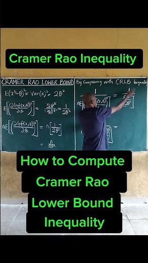 Cramer Rao Lower Bound Inequality