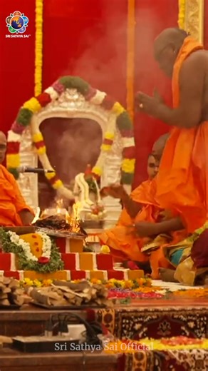 Initiation of Sacred Fire | Veda Purusha Saptaha Jnana Yajnam | Sept 26, 2025 | Prasanthi Nilayam #Dasara2025 | Sri Sathya Sai Baba