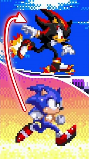 Playable Shadow Mod v3 is ABSOLUTELY PEAK 🔥 Sonic 3 A.I.R. Mods Shorts #sonicshorts