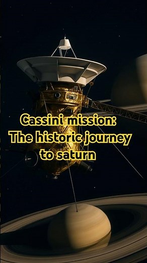 Cassini Mission : The Historic Journey to Saturn!#facts #space #universe #apollo11