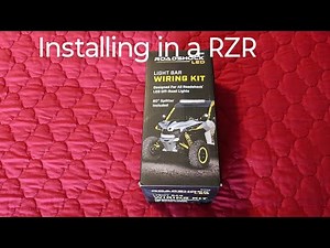 Part #1 Harbor Freight Roadshock installing wiring harness in a RZR then 22" light bar part #2