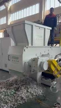 Waste Jumbo Bags Shredding Machine Single Shaft Shredder #recycling
