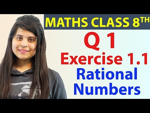 Q 1 - Ex 1.1 - Rational Numbers - NCERT Maths Class 8th - Chapter 1, New Syllabus 2023 CBSE