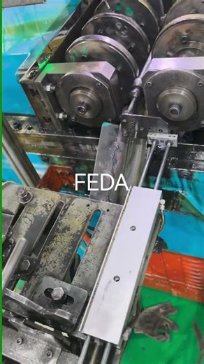 FEDA thread rolling machine with automatic feeder for straightening #machine #auto #feeder