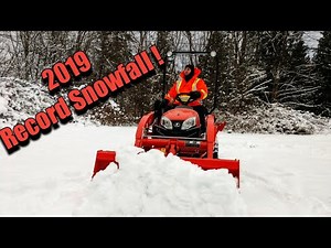 Plowing record snowfall with the Kubota BX23S sub compact tractor
