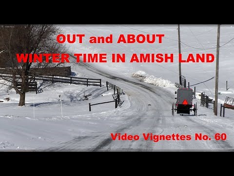 WINTERTIME in AMISH LAND Lancaster County, PA in January Video Vignettes No. 60