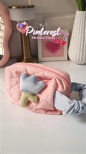 Pinteresty Cute Pouch for Girls 😍✨ | Perfect Organizer & Travel Essential #meeshofinds