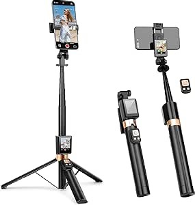 Universal Real-Time Back Camera Monitor for iPhone & Android, Vlog Selfie Monitor Screen for iPhone, No App Needed, 1080P HD Screen for Live Streaming TikTok YouTube