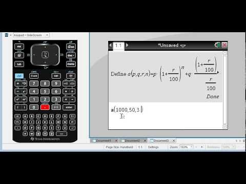 TI-nspire CAS-CX - Formulas and Variables