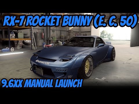 CSR2 | Mazda RX-7 Rocket Bunny (E. C. Level 50) | Maxed Tune & Shift | 9.6xx sec. Manual Launch
