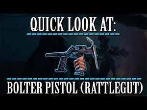 Warframe - Quick Look At: Bolter Pistol (Rattleguts Chamber)
