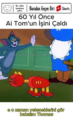 60 Yıl Önce Tom'un İşini Çalan Yapay Zeka #mizah #tomvejerry