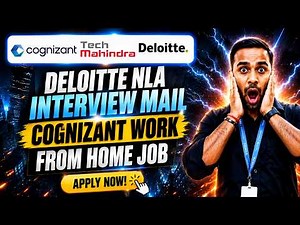 Cognizant work from home | Deloitte NLA Direct Interview | Techmahindra walkin
