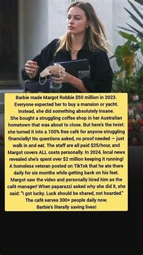 Margot Robbie’s $2M Secret Café | Barbie Star’s Inspiring True Story