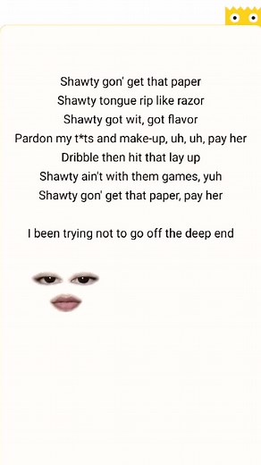 Deep End Lyrics by Fousheé | Make A Face