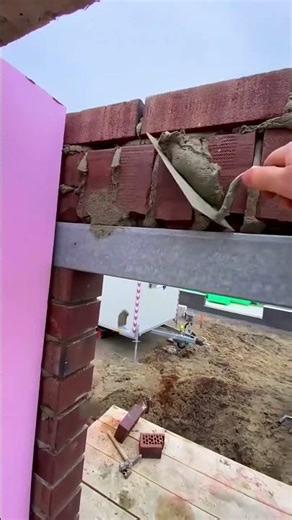 Brickwork hole patching process 🧱 #shorts