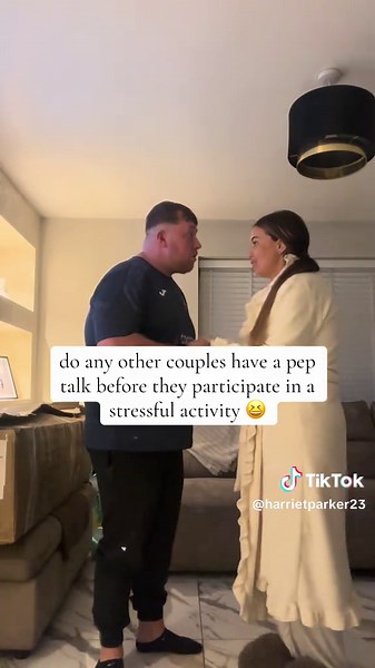 can you tell we’re about to tackle the tree? 🎄 @GAFFER💙 #fyp #peptalk #couples #funny