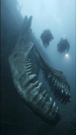 Divers Discover Giant Fossilized Jaw Inside Chilean Shipwreck