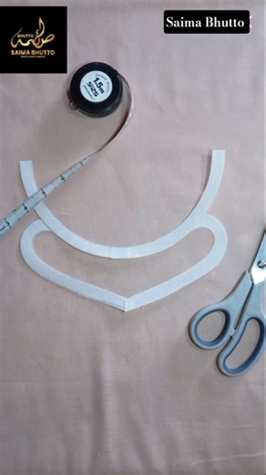 Ramzan Eid Special Neck Bukram Pattern Cutting tutorial 2026 #shorts#youtubeshorts #sewinghacks