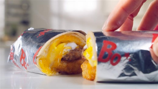 You’ll only need one hand. Order Bo’s all-new Breakfast Bo-Rito, packed with country-style sausage, fluffy eggs and Southern sausage gravy! | Bojangles | Facebook