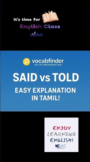 🔹 Said vs Told | Simple English Grammar for Beginners #said #told