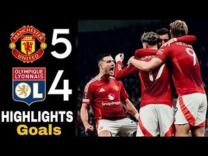 Manchester United vs Lyon 5-4 Highlights | Olympique Lyon vs Man United | Europa League