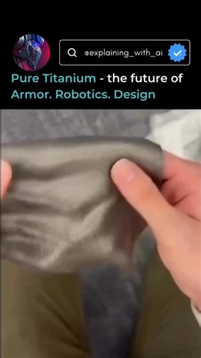 exploring with ai on Instagram: "Imagine a fabric made of pure titanium - soft to the touch, yet strong enough to withstand extreme force. This isn't sci-fi. It's built using Direct Metal Laser Sintering (DMLS), a 3D-printing process that fuses titanium powder layer by layer with high-precision lasers. Each print forms thousands of tiny interlocking links, creating a flexible, chainmail-like sheet that moves almost like real fabric. Lightweight. Durable. Nearly indestructible. It's a glimpse int