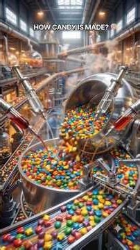 Inside a Giant Candy Factory 🍭🏭 | How Candy Is Made | AI Factory #Shorts #candystore #page #candy