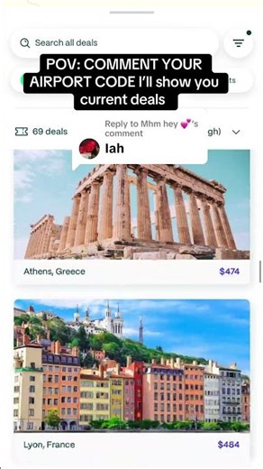 hey 💕 IAH check ✈️🌍 Here’s what international flight deals look like today 👀 #traveldeals