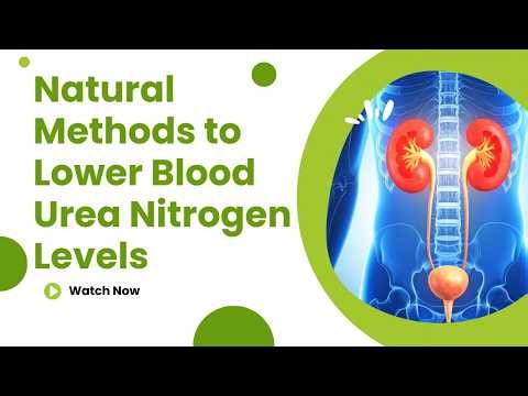 Natural Methods to Lower Blood Urea Nitrogen Levels