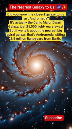 The Nearest Galaxy to Us! ✨ #space|Canis Major Dwarf galaxy |Andromeda #spacephotography #spacefacts