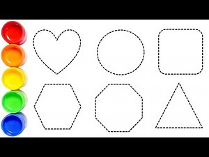 Easy 2D Shape Drawing for Kids || Fun with Colours & Rhymes