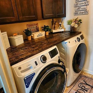 Wooden Washer and Dryer Top, Laundry Organization, Laundry Room Countertop, Washer and Dryer Wood Table Top, Laundry Furniture, Laundry Top - Etsy