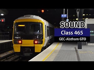 [Sound] Class 465/2 Networker | GEC-Alsthom GTO-inverter | Slade Green - Blackheath (11.2018)