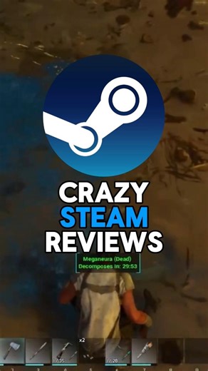 CRAZY STEAM REVIEWS - #arksurvivalascended #steam #reviews #gaming #memes