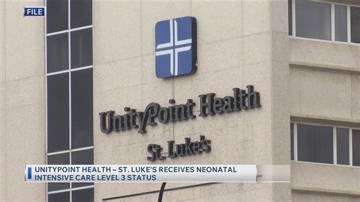 UnityPoint Health-St. Luke's receives neonatal intensive care level 3 status