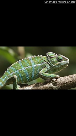 Chameleon Color Change Explained (Realistic): How It Shifts Colors Slowly (40s) #shorts