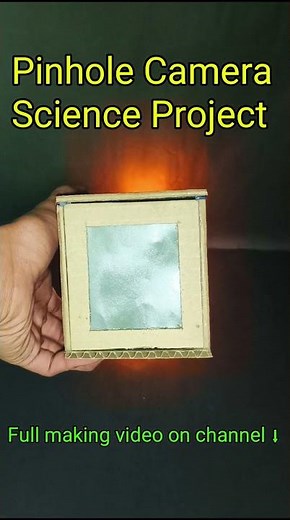 Pinhole Camera science project working model #diy #scienceproject #shorts #short #youtubeshorts