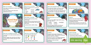 Coral Reef Fact Cards