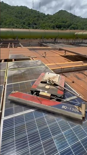 Smart Machine for Efficient Solar Panel Cleaning #satisfying @MNnhattech