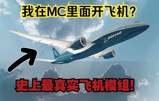 [Minecraft]世上最最最最真实的飞机mod，你确定不来康一康？