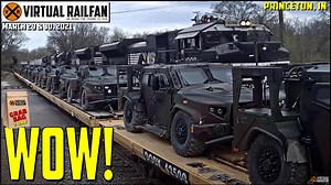 4.2K views · 250 reactions | BACK TO THE 2 DAY GRAB BAGS! March 29 & 30, 2021 A big WOW! on the main picture because the military vehicles were stopped at Princeton, IN and the camera caught them crystal clear as a NS train passed them! Plus, we have a TON of great clips. | Virtual Railfan | Facebook