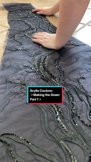 Scylla Couture Part 4: Making the Gown Part 1!🖤 🔥Check out the making of the Necklace and Collar!#scylla #veritygordoncouture #blackmermaid #epicthemusical #customdress