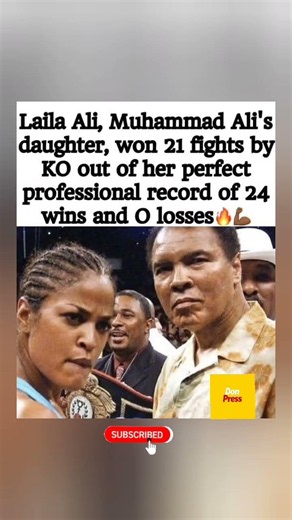 Laila Ali: Undefeated Like Her Father. #LailaAli #MuhammadAli #Boxing #Undefeated #Knockout #Legacy